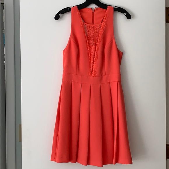 BCBGeneration Dresses & Skirts - BCBG coral pleated dress